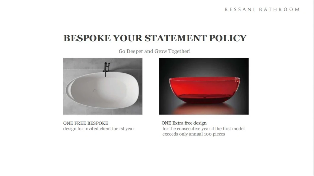 Colorful Freestanding Bathtub Solid Surface Transparent Red Bathtub