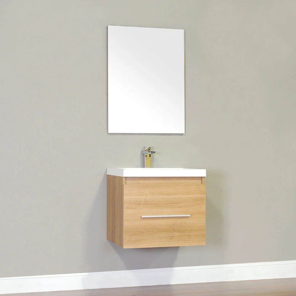 Highest Quality Bathroom Cabinet Oak Color Bathroom Furniture Wall Hung Bathroom Vanity