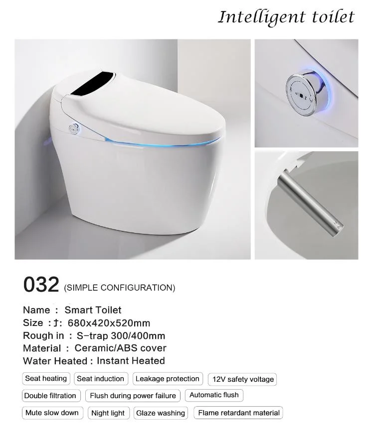 Ovs Modern White Water Close Sanitary Ware Ceramic Bathroom Wc Intelligent Smart One Piece Toilet