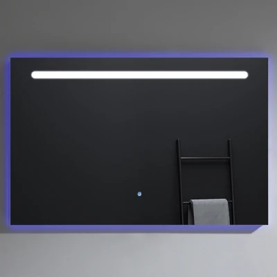 Miroir LED sans cadre anti-buée de 48 pouces