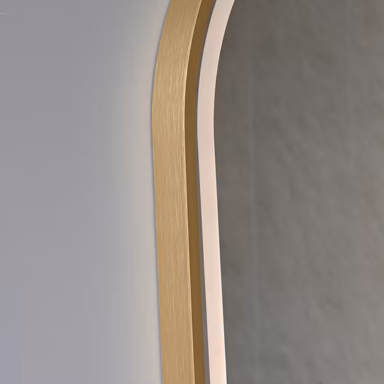 Miroir de salle de bains LED à montage mural éclairé par capteur tactile intelligent personnalisé en usine